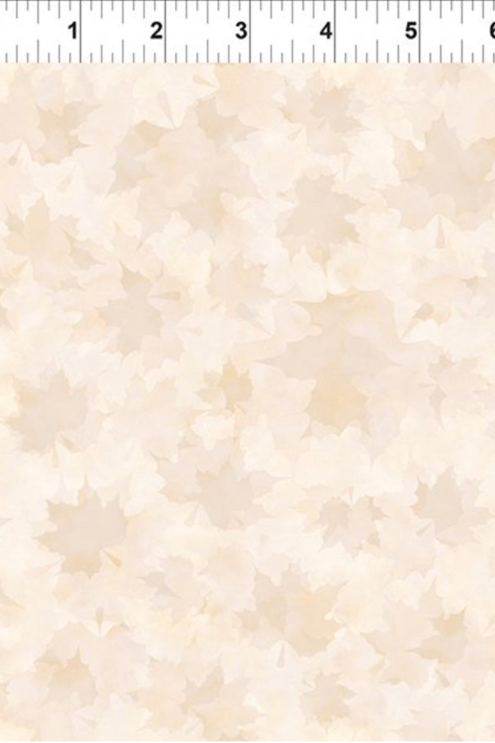 Reflections of Autumn II Shadow Maple Leaf Cream – fabric – colorful textile design