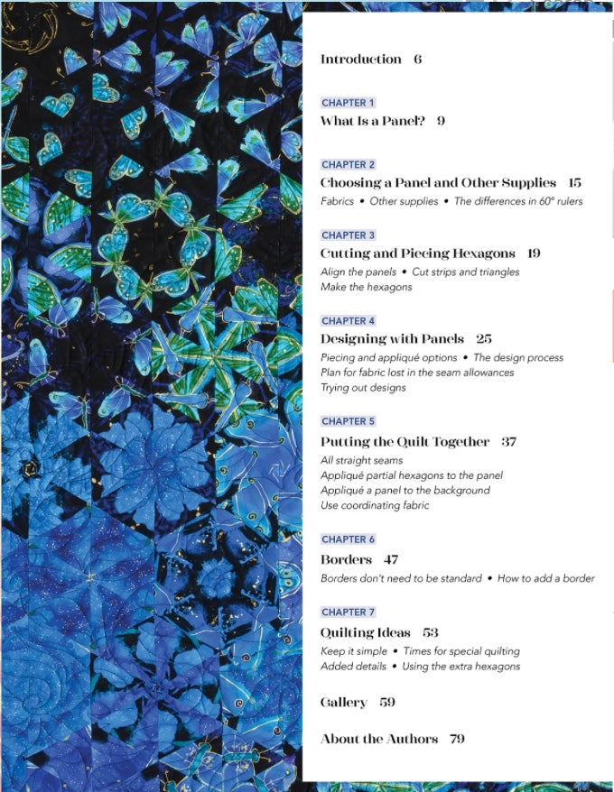 One-Block Wonder Panel Quilts – book – fabric panel included