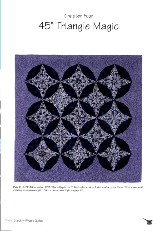 Magic Stack-n Whack Quilts – book – fabric panel included