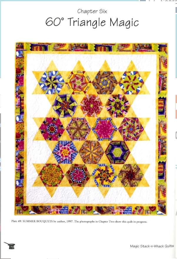 Magic Stack-n Whack Quilts – book – fabric panel included