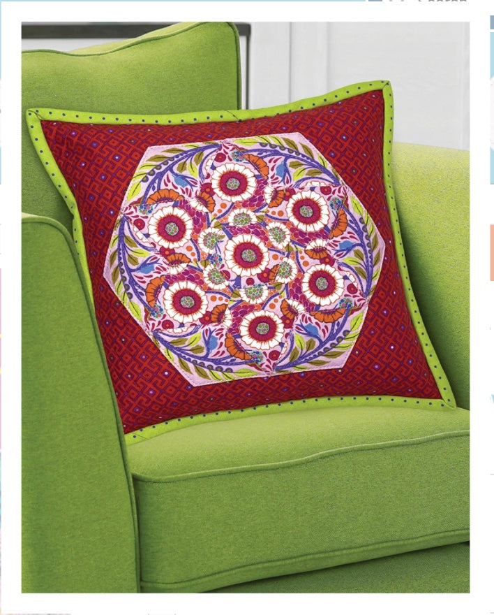 Pieced Kaleidoscope Quilt Blocks – book – fabric panel included