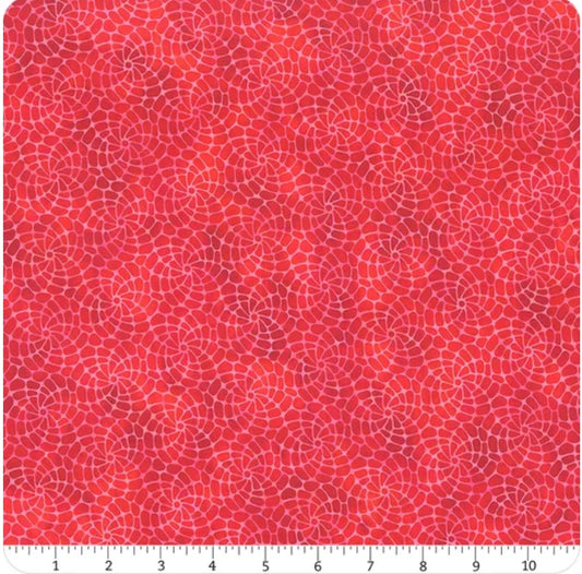 Sunshine Red Roses 3 yard cut – fabric – colorful textile design