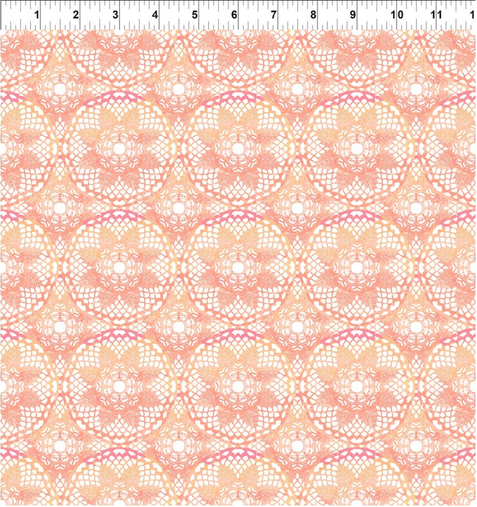 Patricia Coral Lace 3 yard cut – fabric – colorful textile design