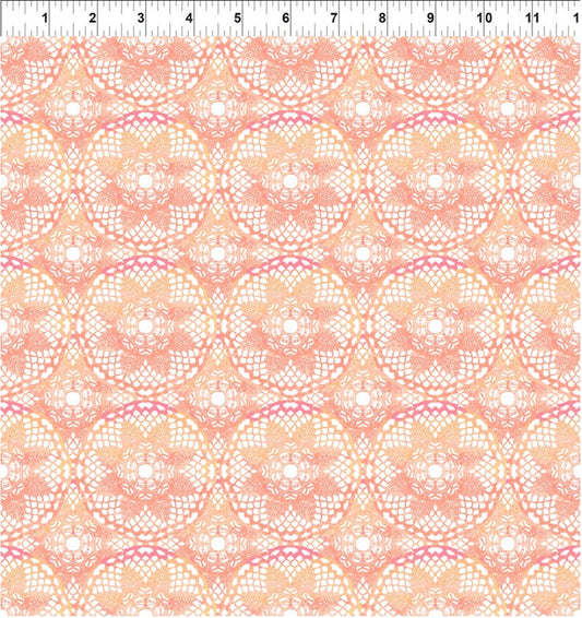 Patricia Coral Lace 3 yard cut – fabric – colorful textile design