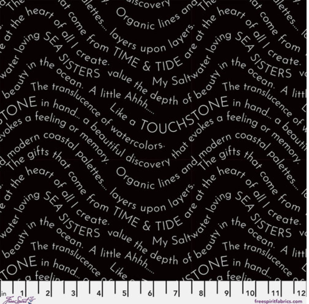 Writing on the Wall - Script - Black – fabric – colorful textile design