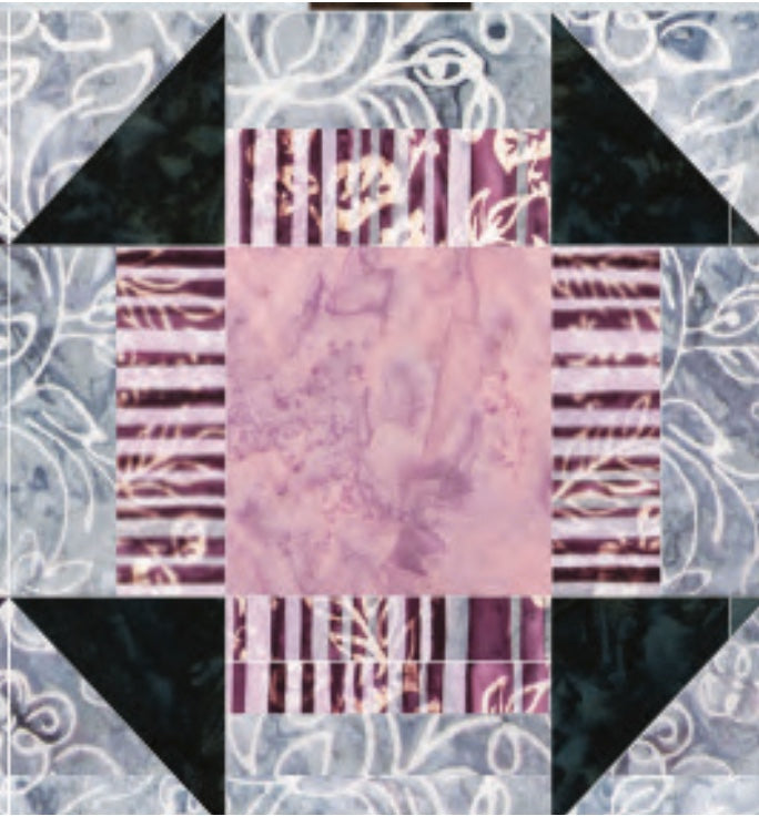 A Walk in the Woods BOM: Month 3 – block of the month – colorful textile design