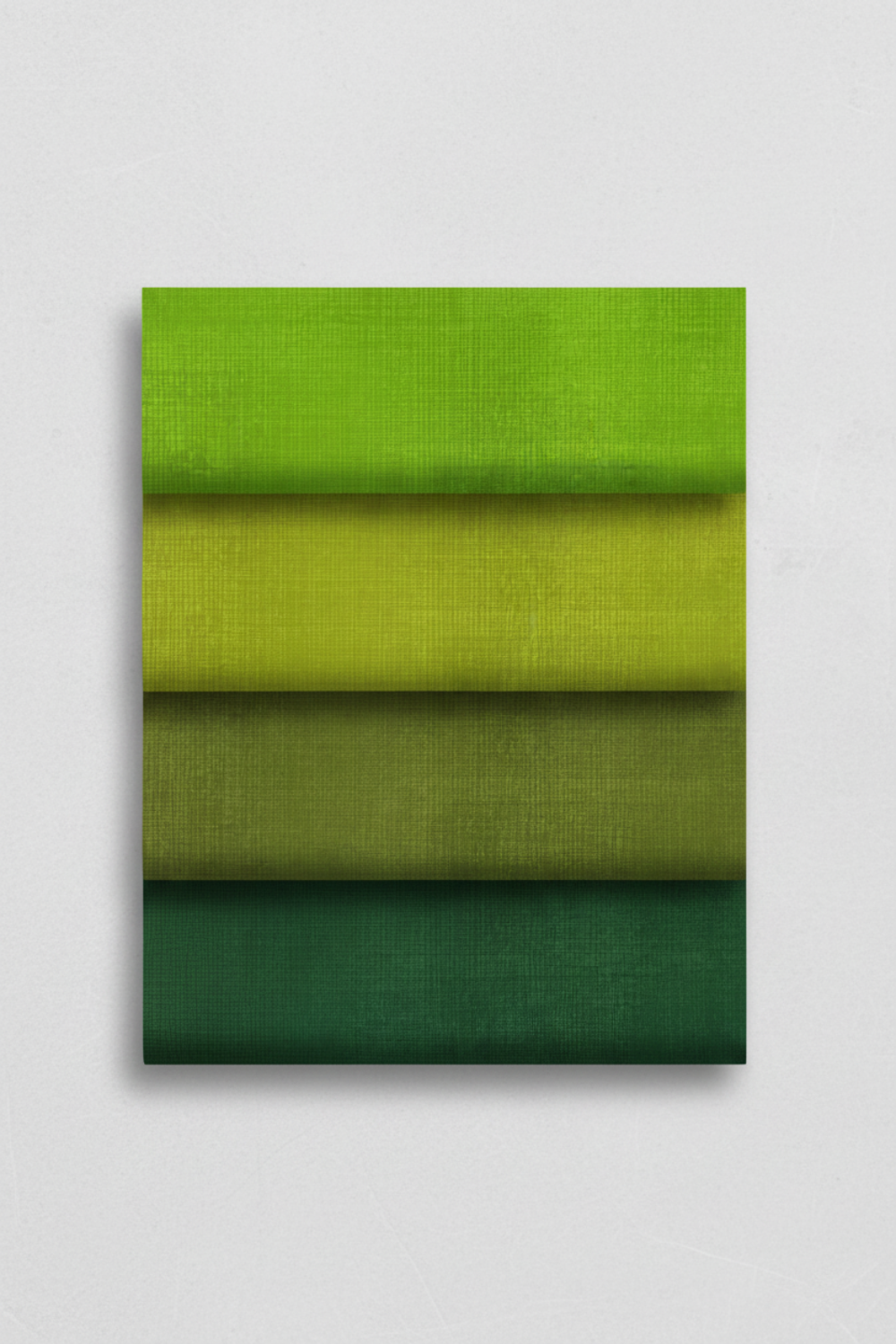 Interwoven Spring Grass quilting cotton detail showing intersecting lines and vibrant green tones in geometric woven pattern
