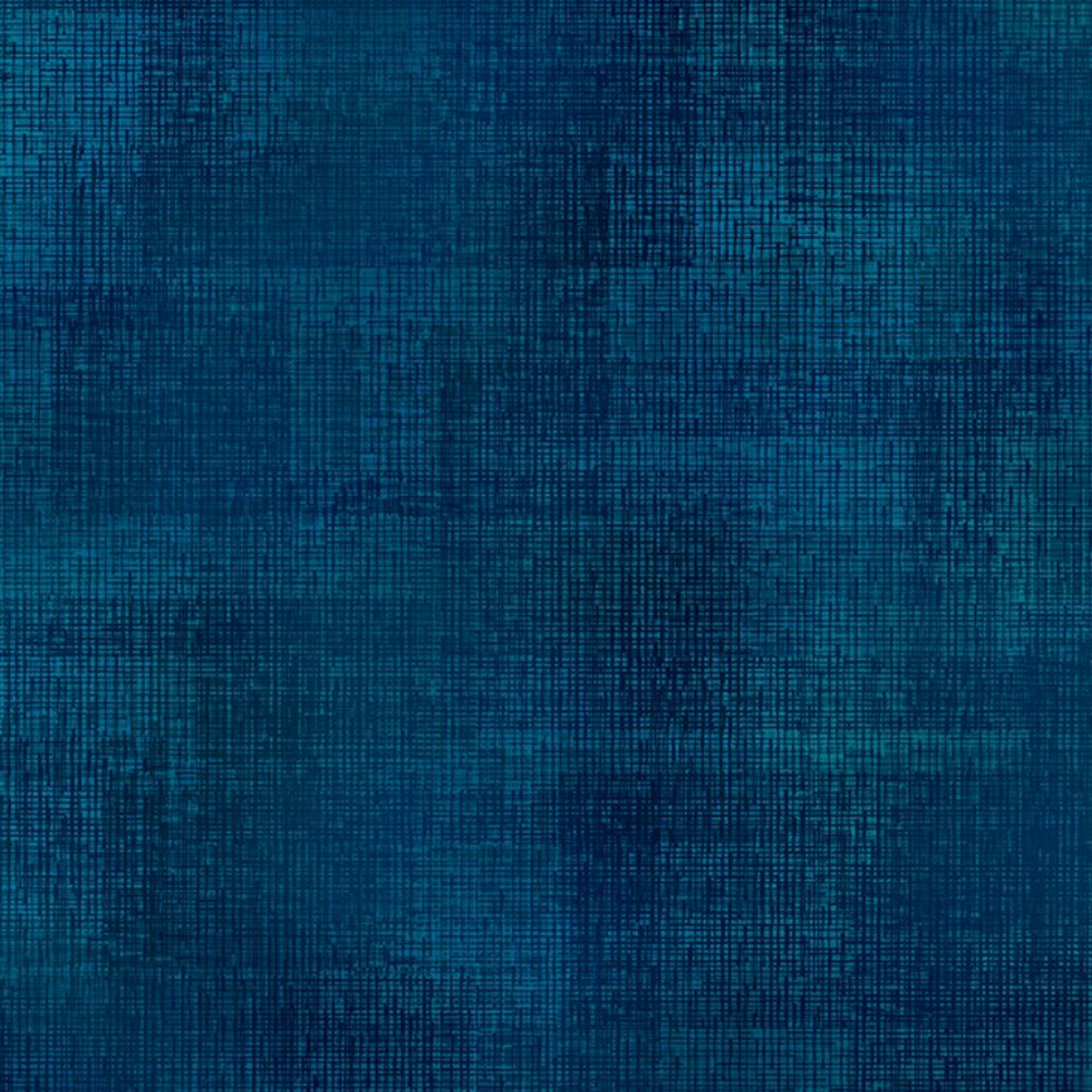 Interwoven Dark Teal quilting cotton fabric by Jason Yenter – premium 100% cotton showing deep dark teal blue-green geometric pattern
