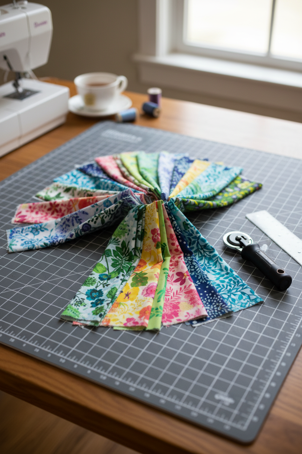 Painterly Trees by Clair Bremner for Robert Kaufman, Jelly Roll 2.5" Strips, 40 pcs
