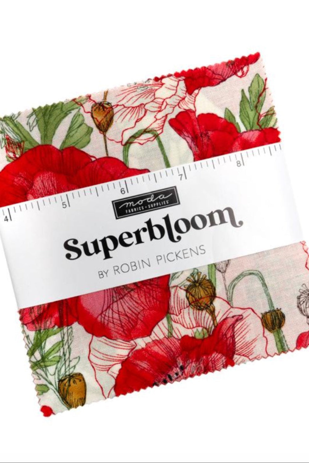 Superbloom by Robin Pickens for Moda Fabrics, Charm Pack 5" x 5", 42 Pcs. – 5" square – colorful textile design