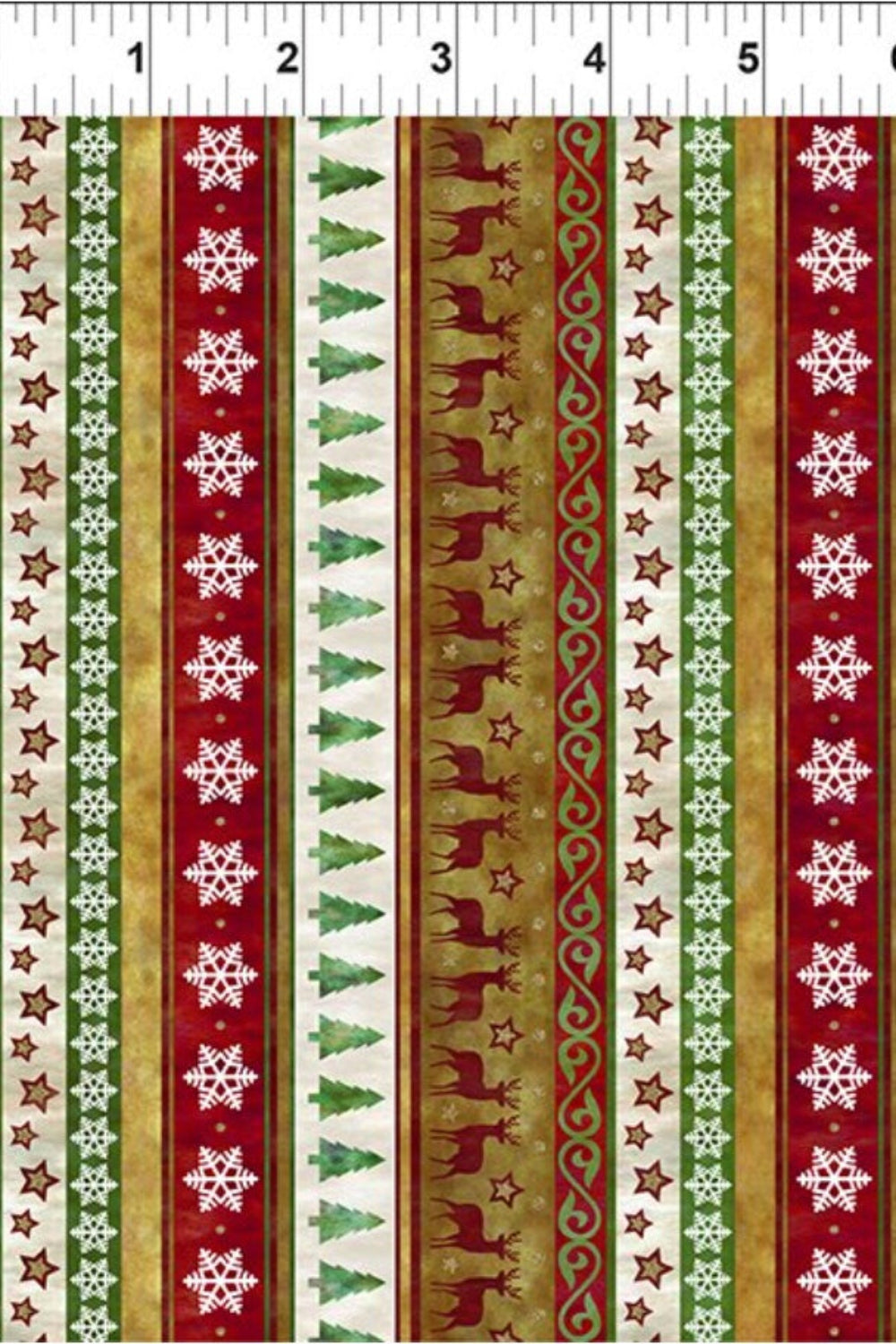 Winter Solstice II Multi Stripe Metallic – fabric – colorful textile design