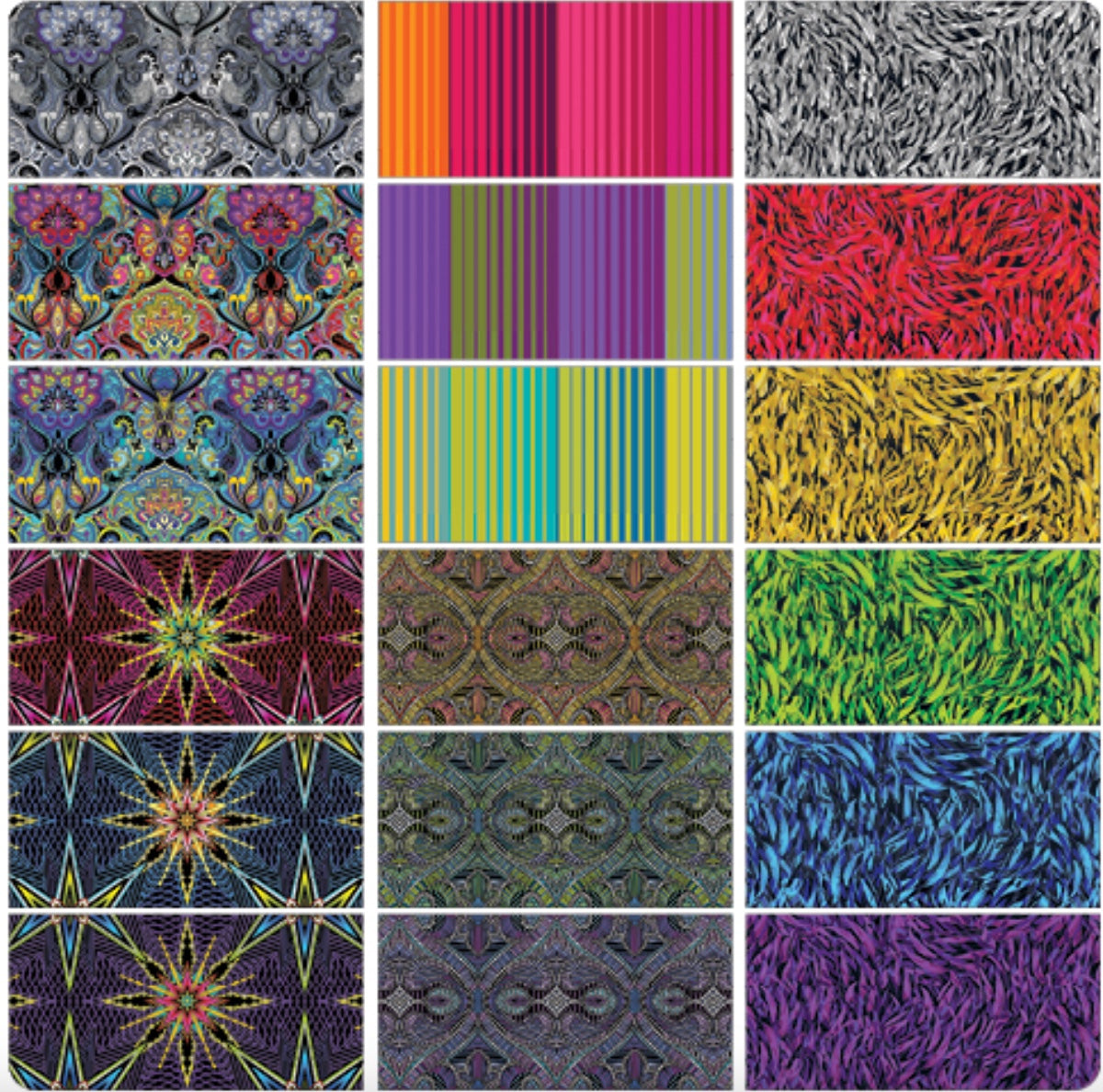 What If - Radio Star Purple/Multi – fabric – colorful textile design