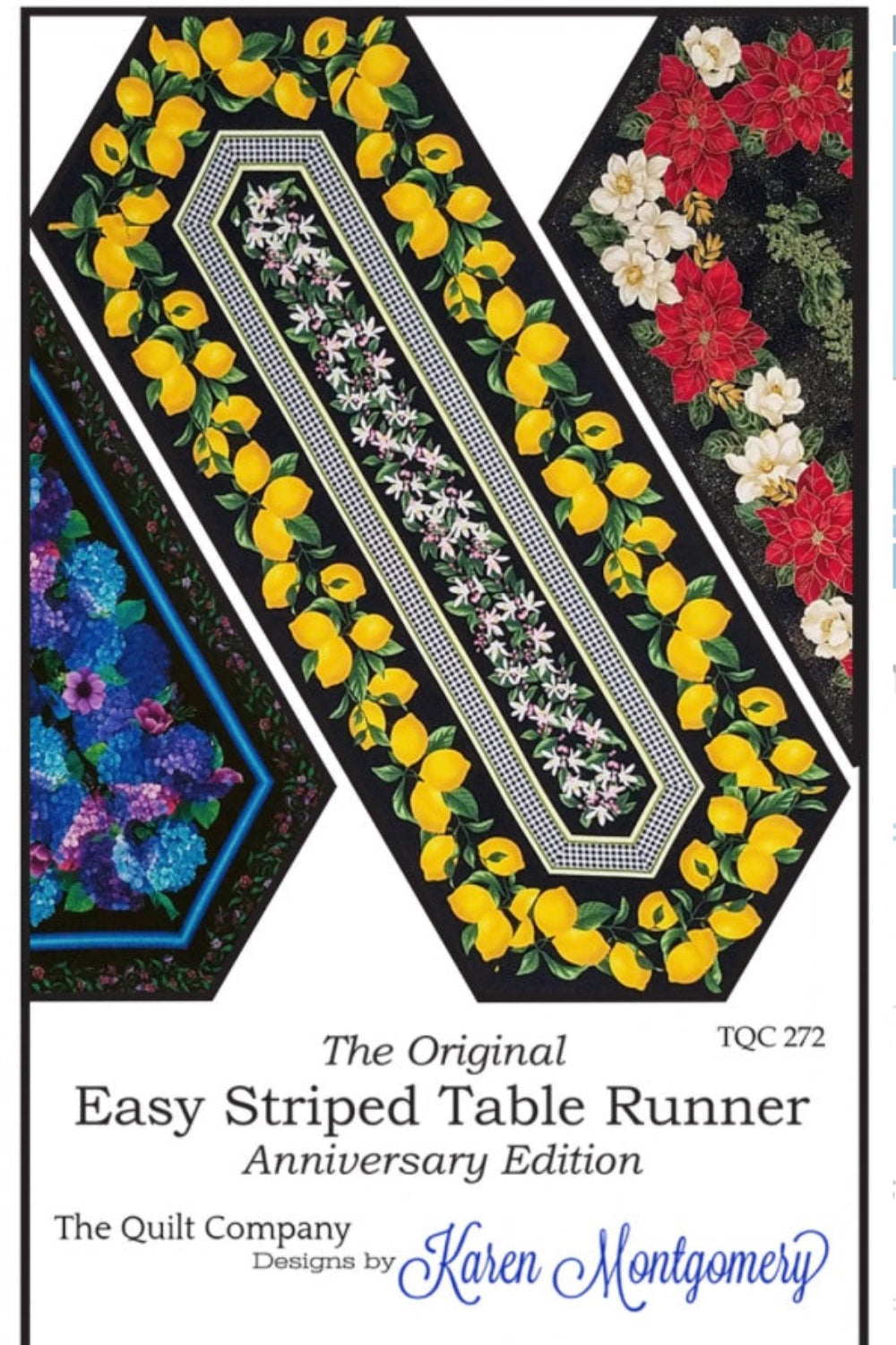 Easy Striped Table Runner – quilt pattern – colorful textile design