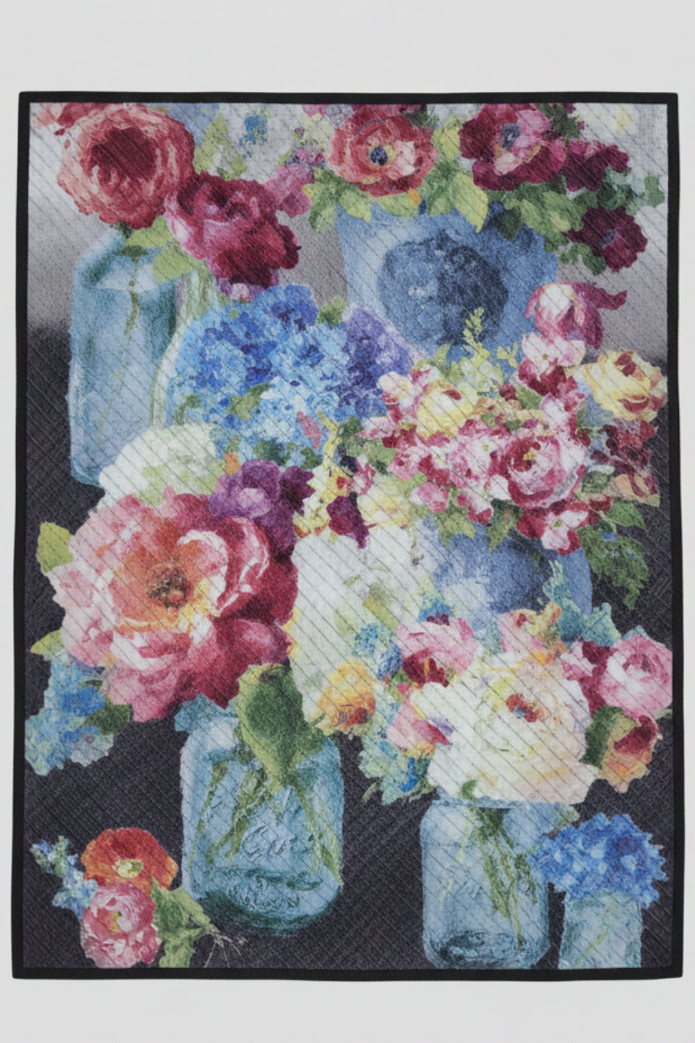 Vase with Flowers 23.5 x 41 Handmade Wall Decor