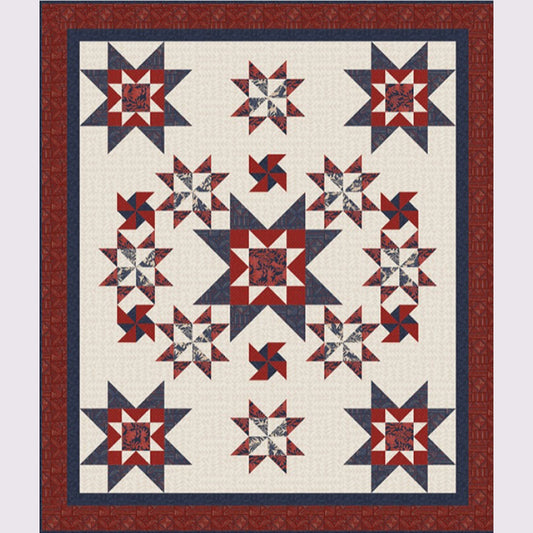 Asteroids, Quilt KIt – quilt kit – colorful textile design