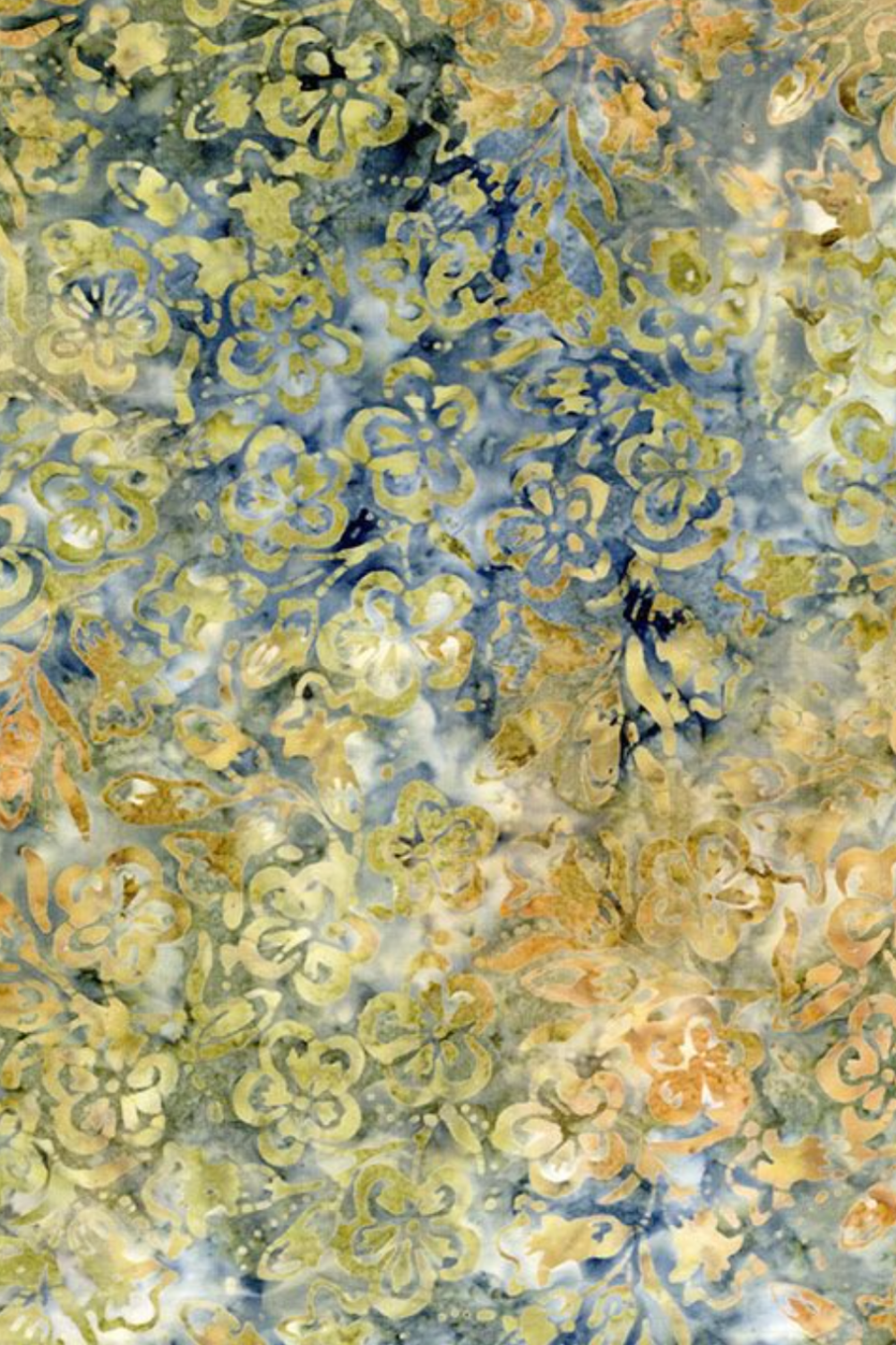 Tonga - Ochre Vintage Blossom – fabric – colorful textile design