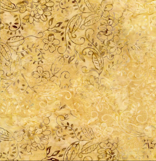 Tonga - Fawn Viney Floral – fabric – colorful textile design