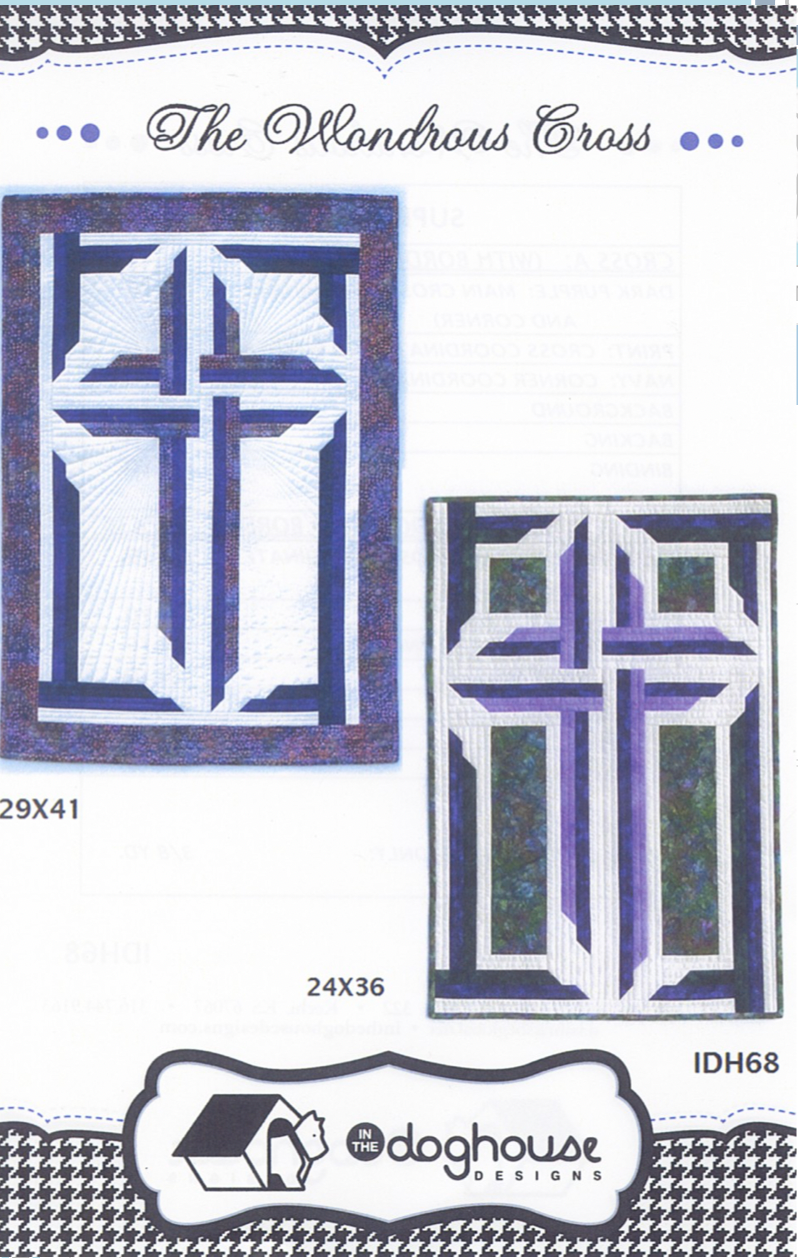 The Wondrous Cross – quilt pattern – colorful textile design