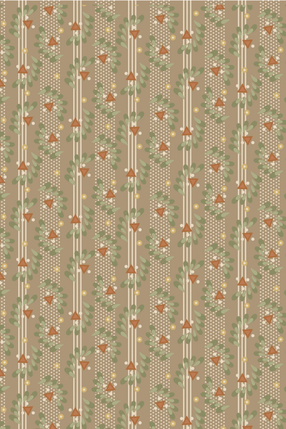 Front Porch Railings - Taupe – fabric – colorful textile design