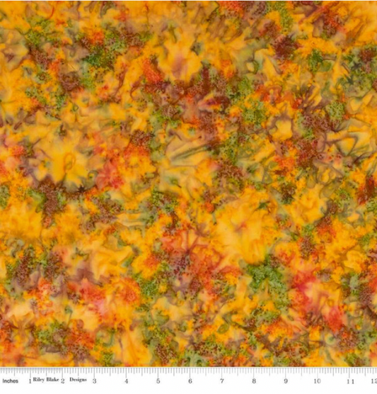 Expressions Batiks Hand-Dyes Orange Multi 2 – fabric – colorful textile design