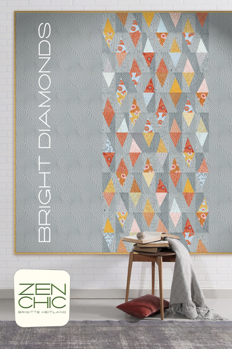 Bright Diamonds – quilt pattern – modern patchwork