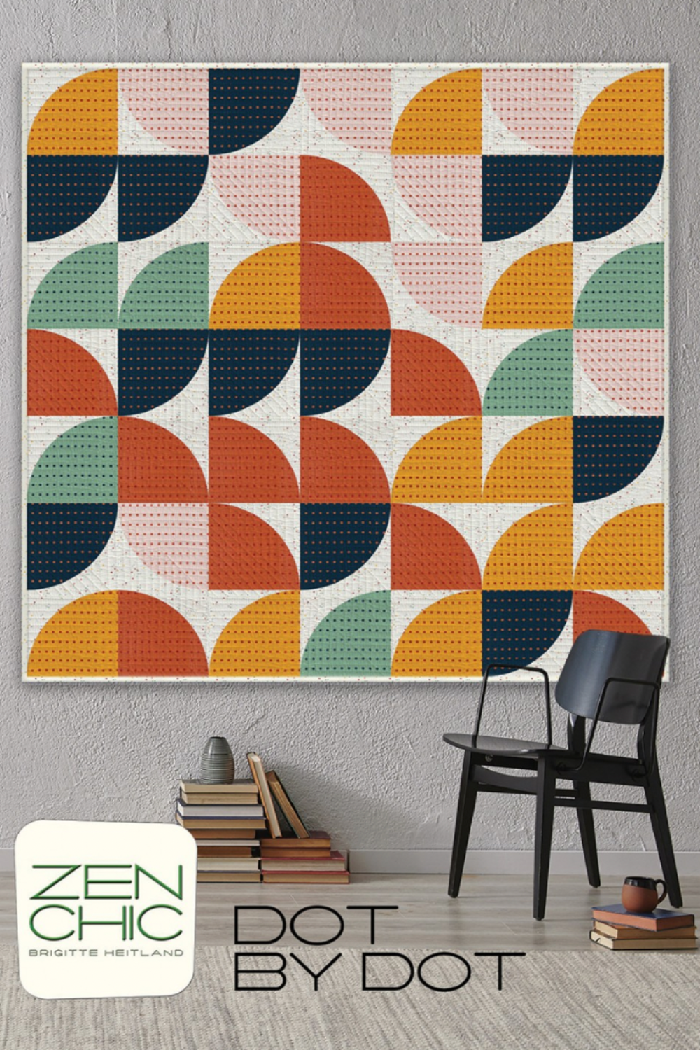 Dot By Dot – quilt pattern – colorful textile design