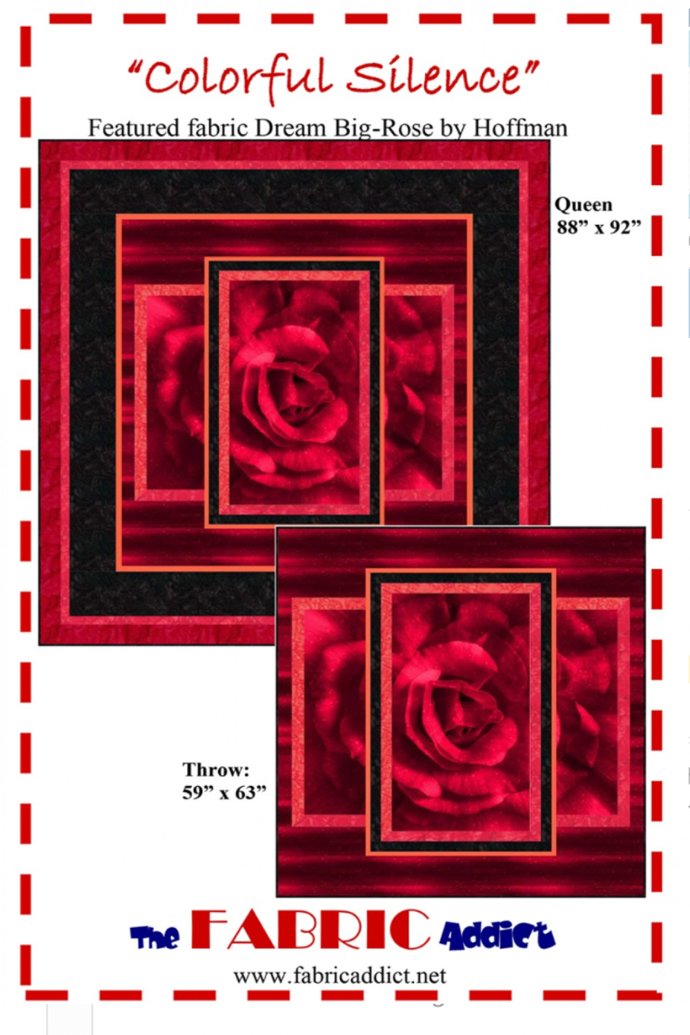 Colorful Silence – quilt pattern – colorful textile design