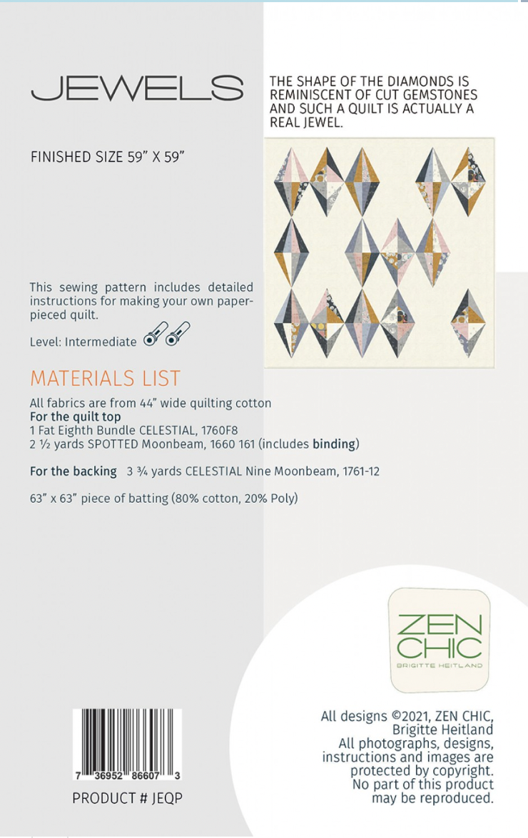 Jewels – quilt pattern – modern patchwork