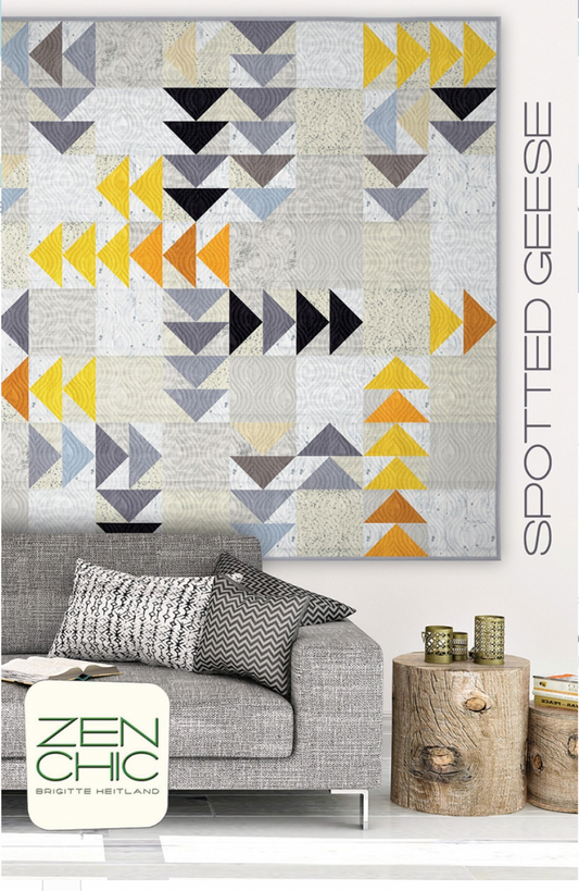 Spotted Geese – quilt pattern – modern patchwork