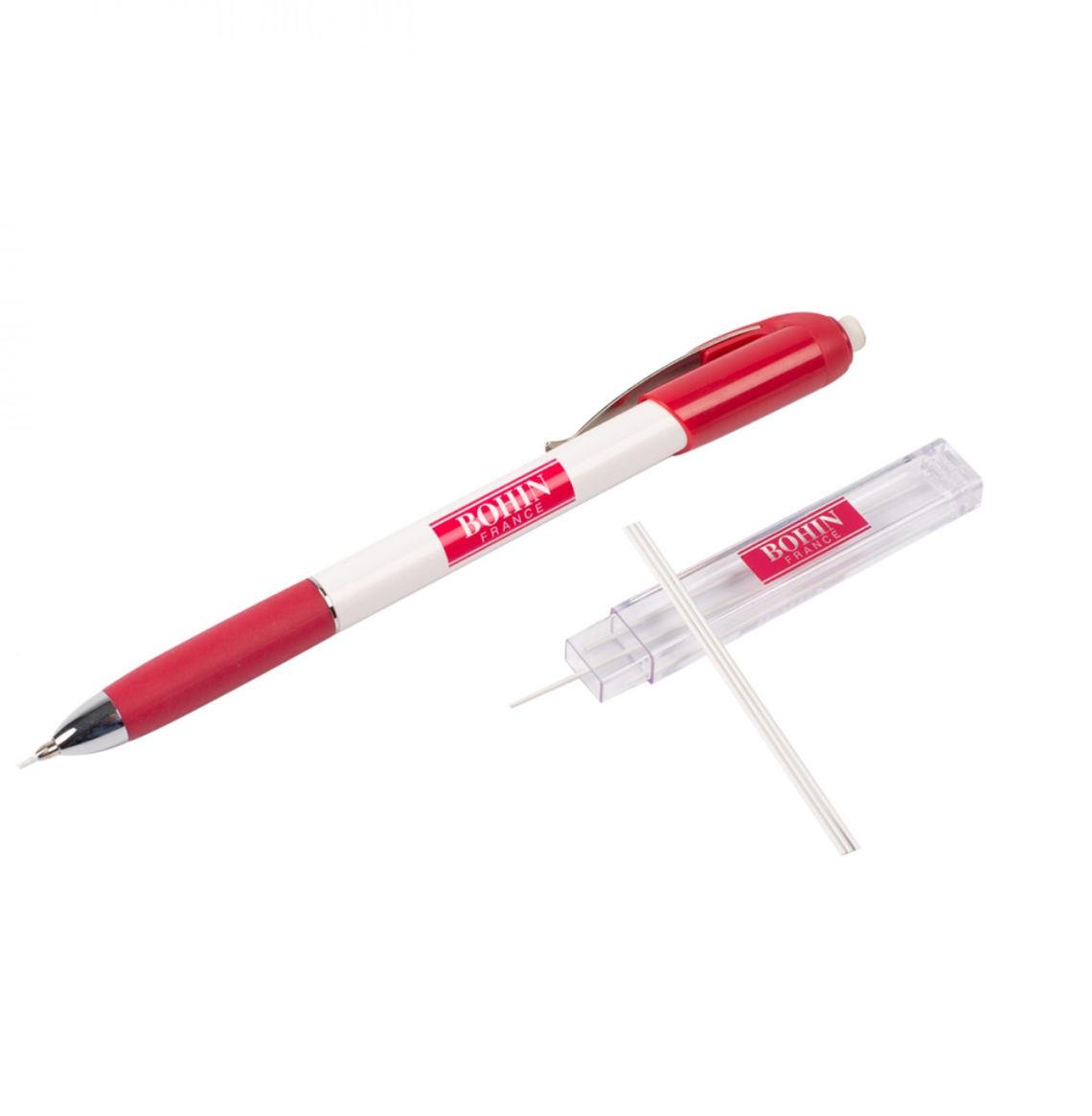 Bohin Mechanical Pencil .9mm White – notion – colorful textile design