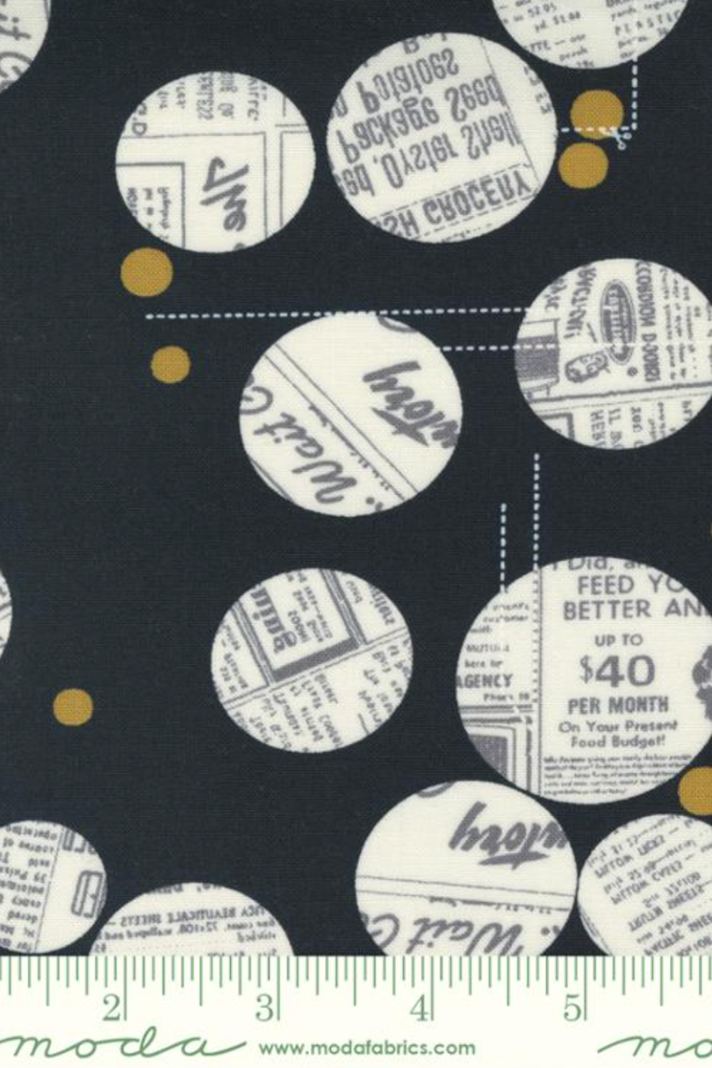 Celestial Onyx News Dropping- 2 1/3 yard cut – fabric – modern patchwork