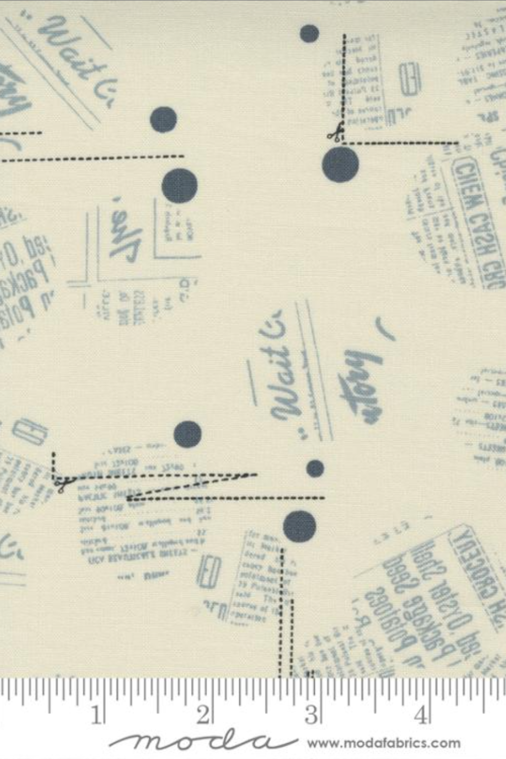 Modern Background Even More Paper - Eggshell News Dropping – fabric – modern patchwork