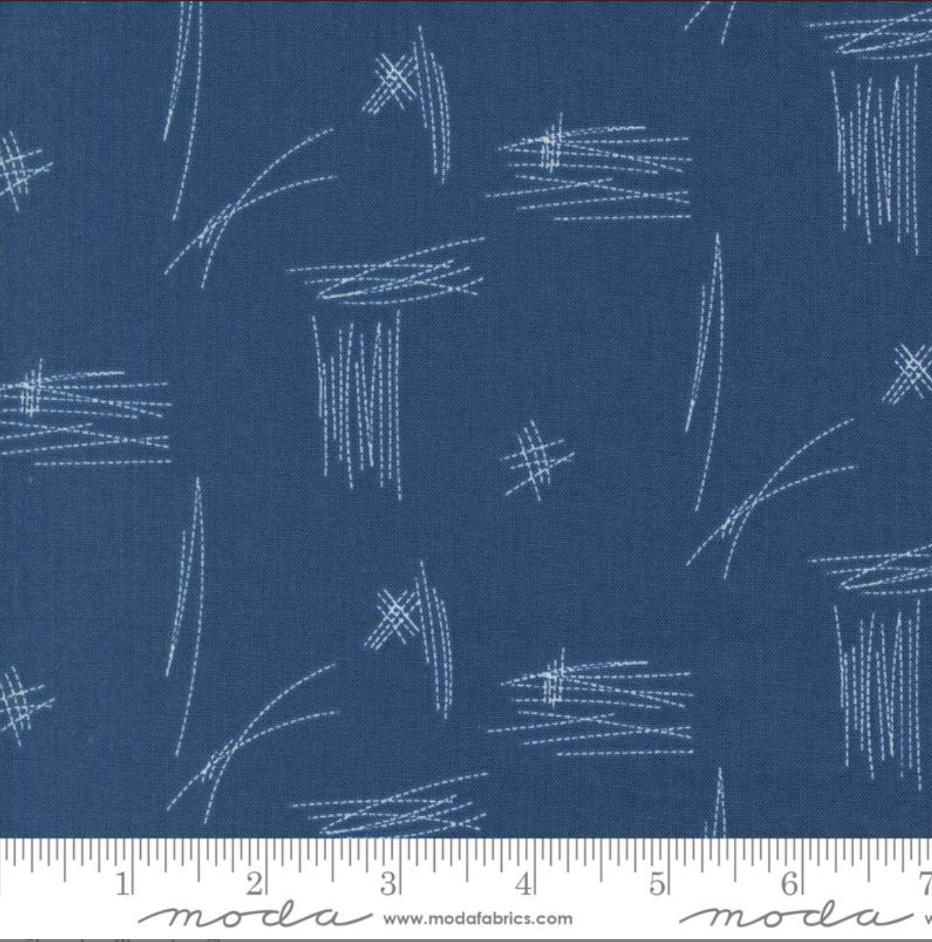 Bluish Stitched Up Blueprint – fabric – modern patchwork