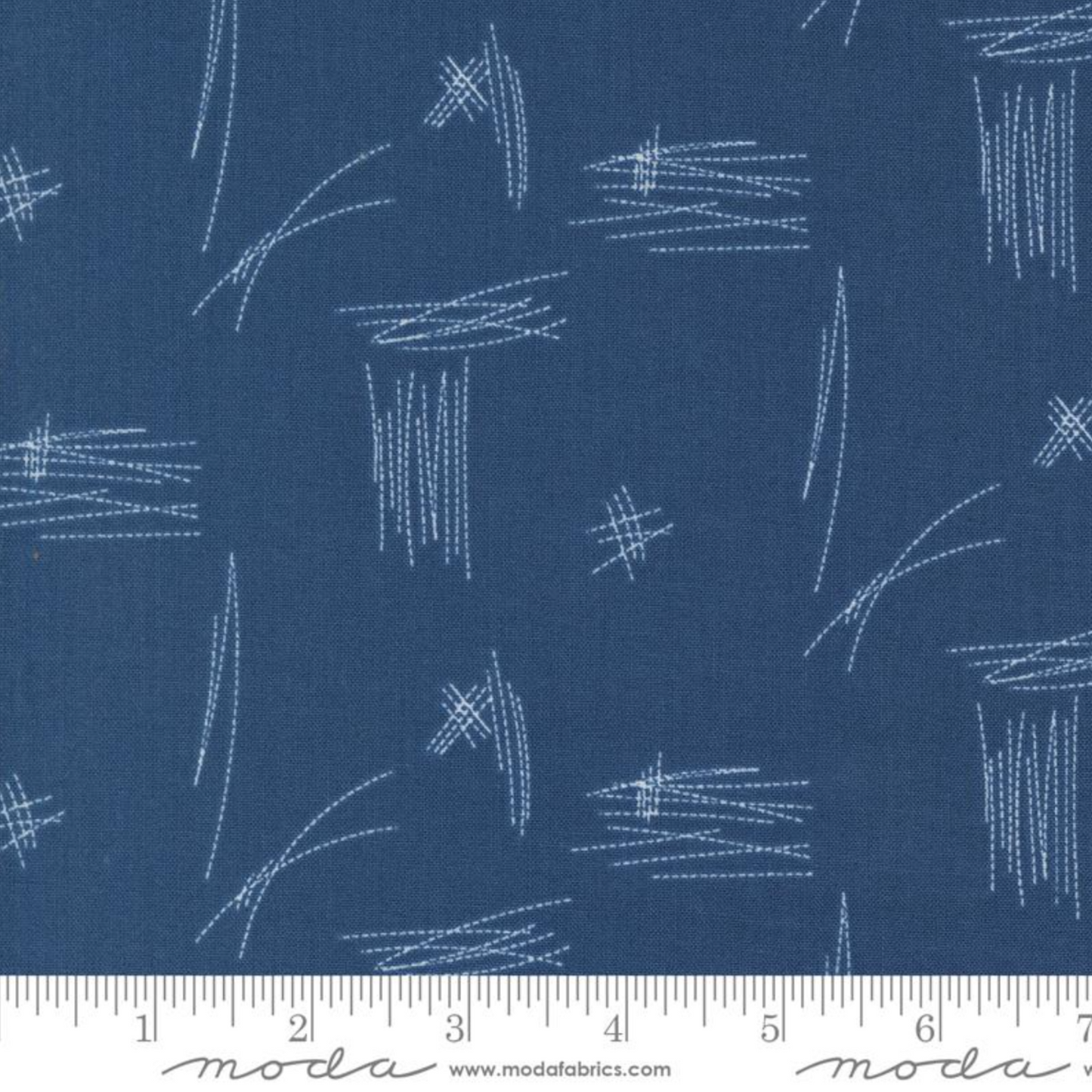 Bluish Stitched Up Blueprint – fabric – modern patchwork