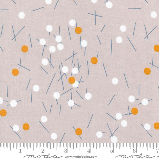 Bluish Pins And Buttons Sand – fabric – modern patchwork