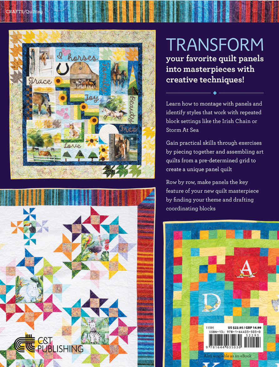 Playful Panel Quilts – book – fabric panel included