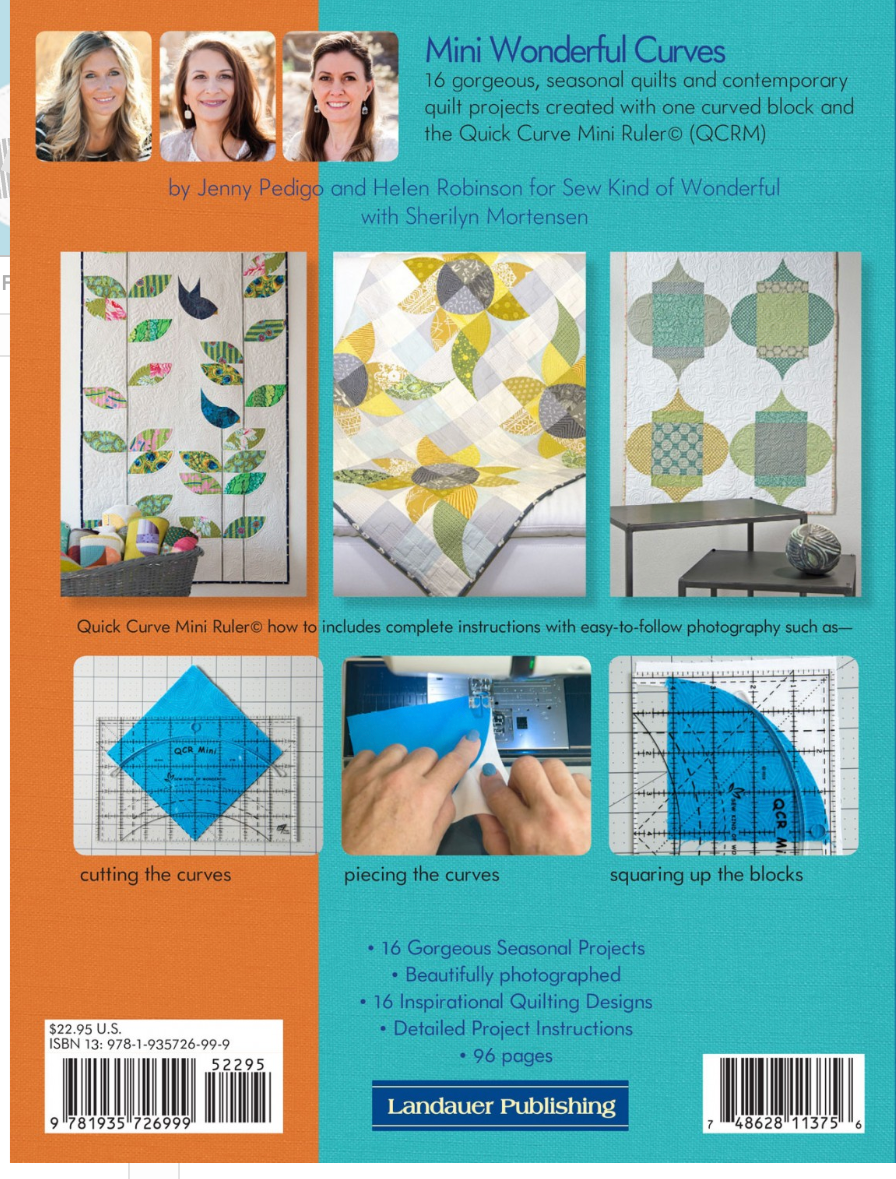 Mini Wonderful Curves – book – colorful textile design