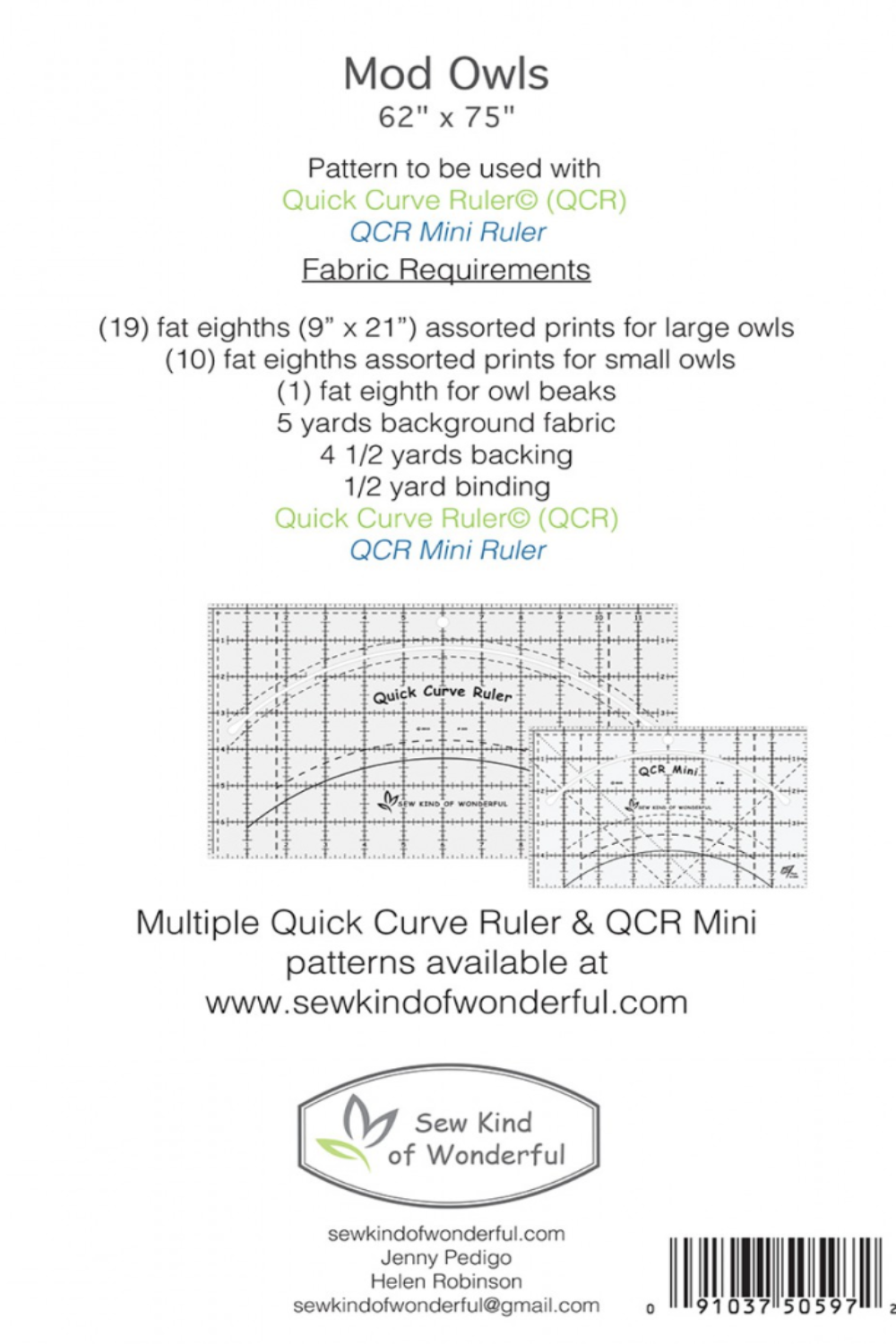 Mod Owls – pattern – colorful textile design