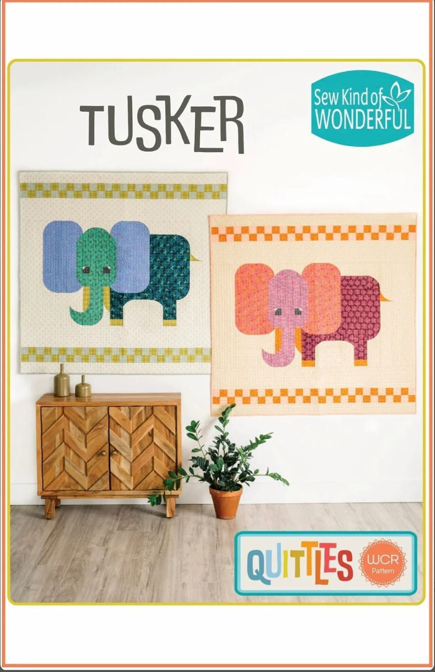 Tusker – pattern – colorful textile design