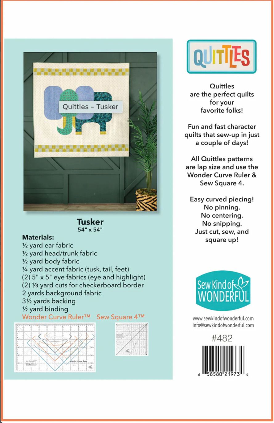 Tusker – pattern – colorful textile design