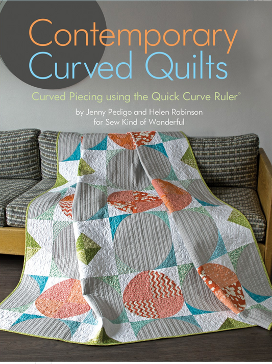 Contemporary Curved Quilts – book – colorful textile design