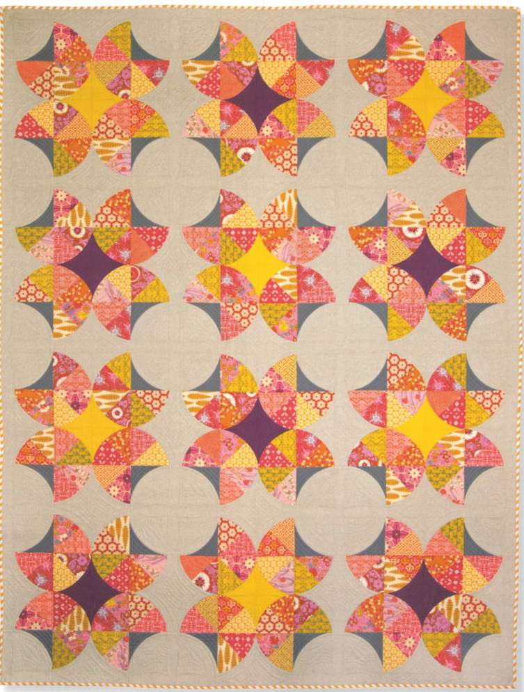 One Wonderful Curve 12 Contemporary Quilts – book – colorful textile design