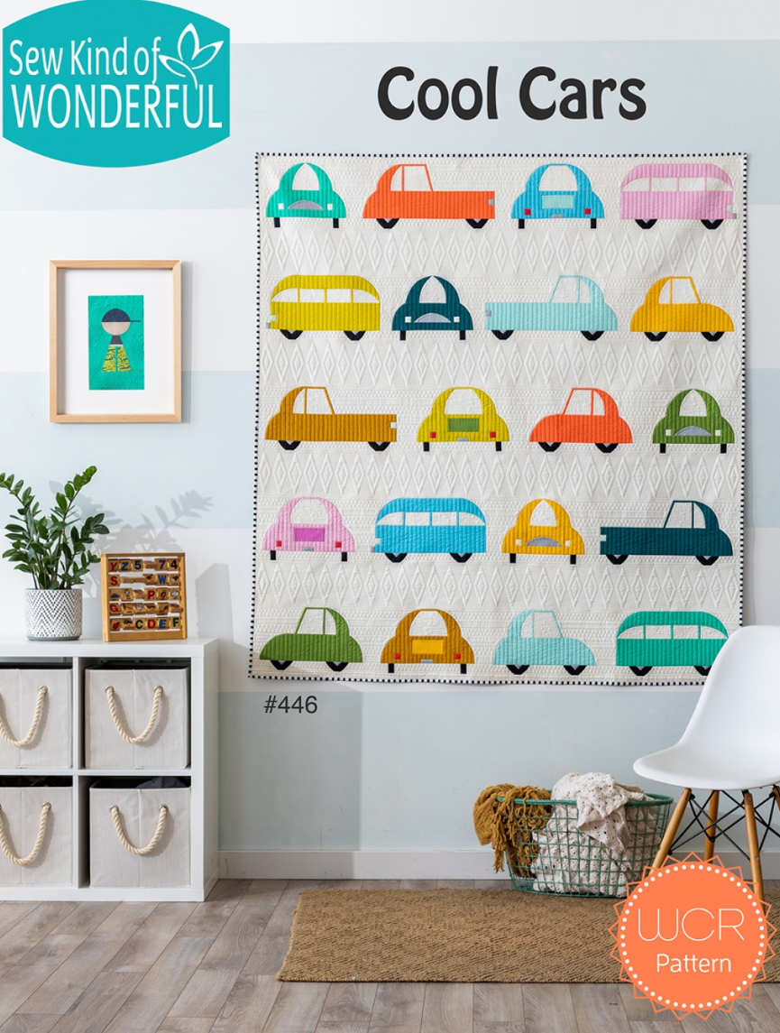 Cool Cars – pattern – colorful textile design