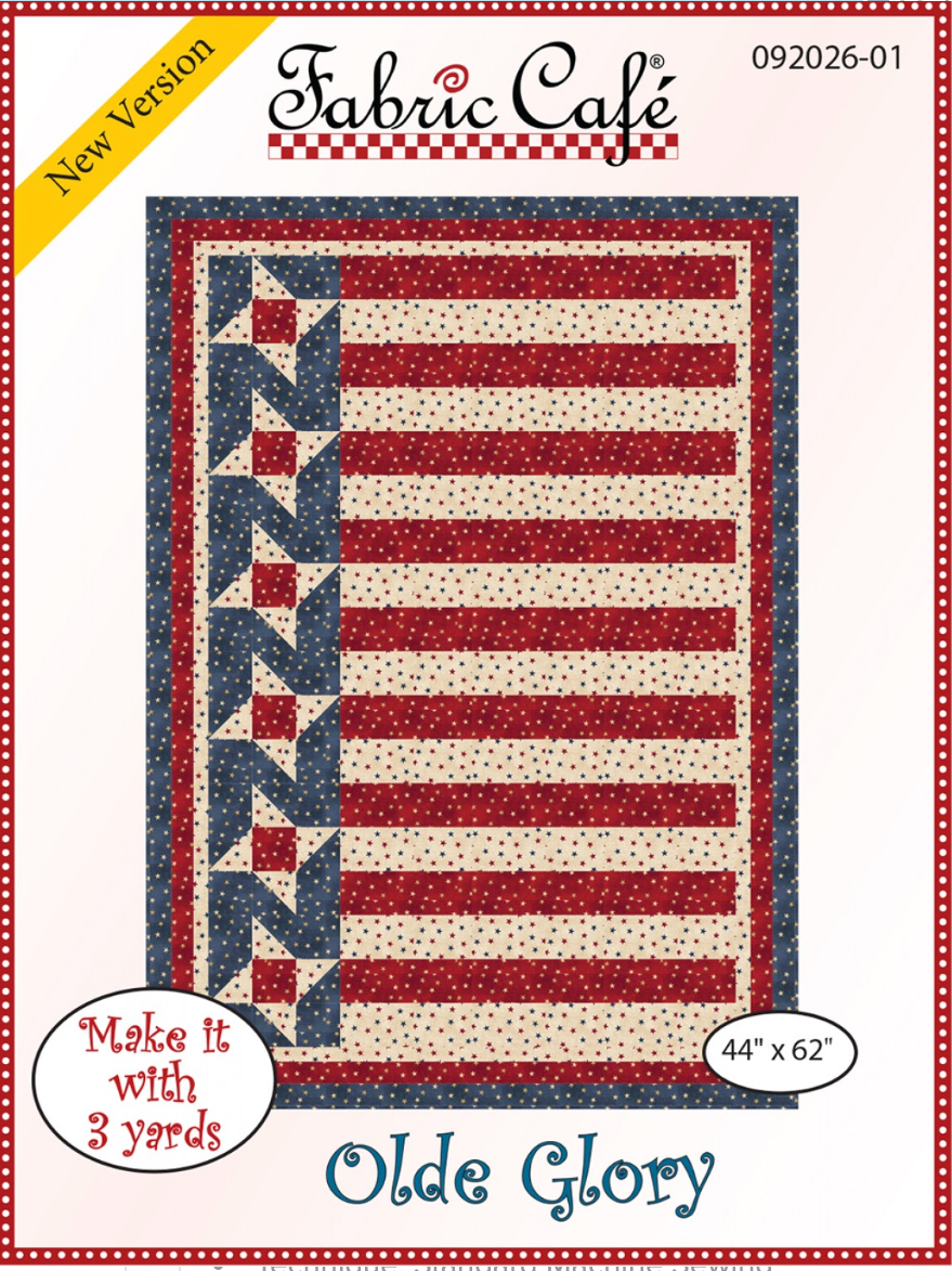 Olde Glory – quilt pattern – colorful textile design