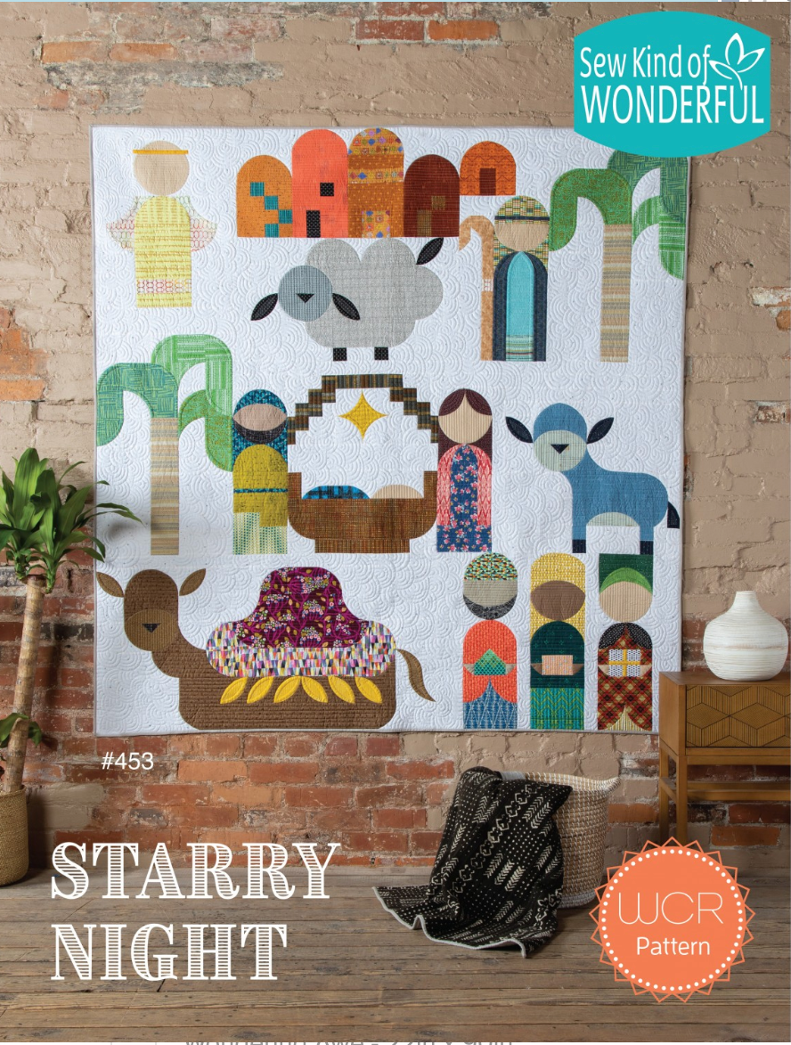 Starry Night – quilt pattern – colorful textile design