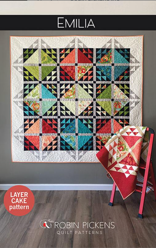 Emilia – quilt pattern – colorful textile design