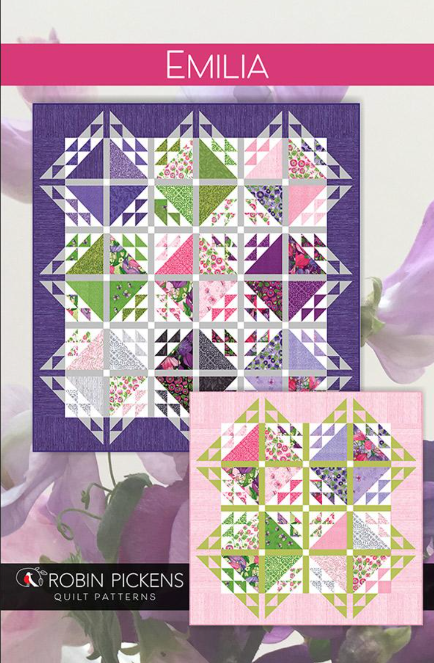 Emilia – quilt pattern – colorful textile design