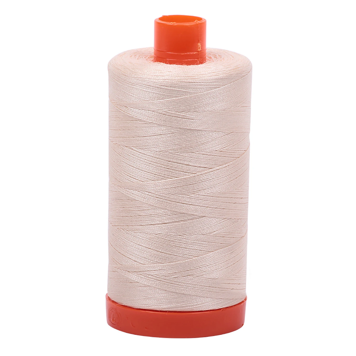 Mako Cotton Thread Solid 50wt 1300yds Light Sand – notion – colorful textile design