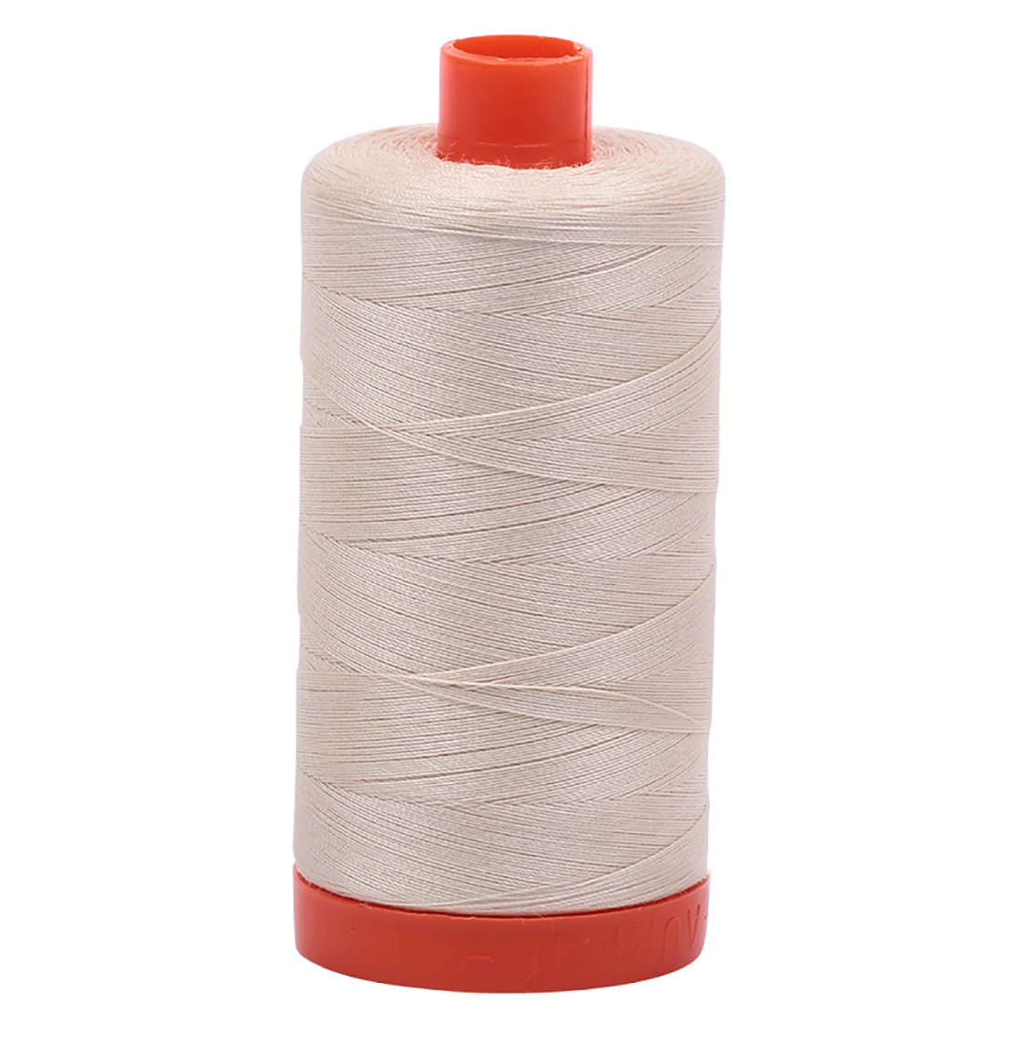 Mako Cotton Thread Solid 50wt 1300yds Light Beige – notion – colorful textile design