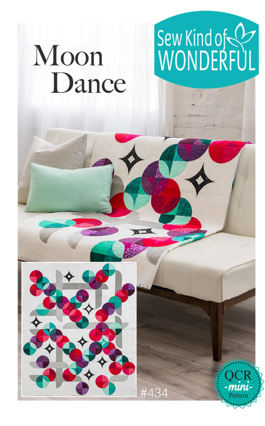 Moon Dance – quilt pattern – colorful textile design